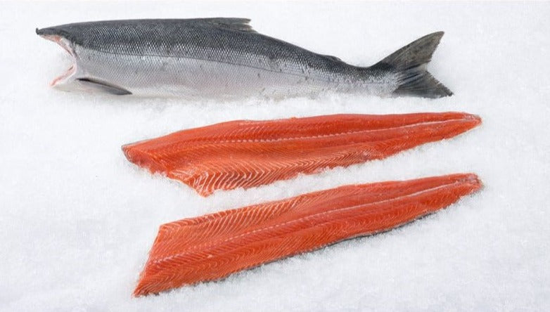 Fresh Wild Salmon Fillets - (Coho-Sockeye-Spring)
