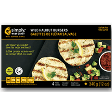 Load image into Gallery viewer, Wild Halibut Burgers - 6/12 Boxes