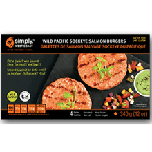 Load image into Gallery viewer, Wild Pacific Sockeye Salmon Burgers - 6/12 Boxes