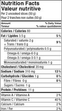 Load image into Gallery viewer, Wild Keta Bacon Style Salmon - Nutritional Facts
