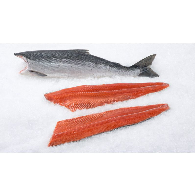 Fresh Wild Salmon Fillets - (Coho-Sockeye-Spring)